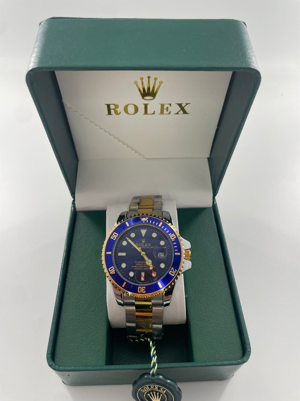 SUBMARINER GOLD BLUE ( μισό μισό )