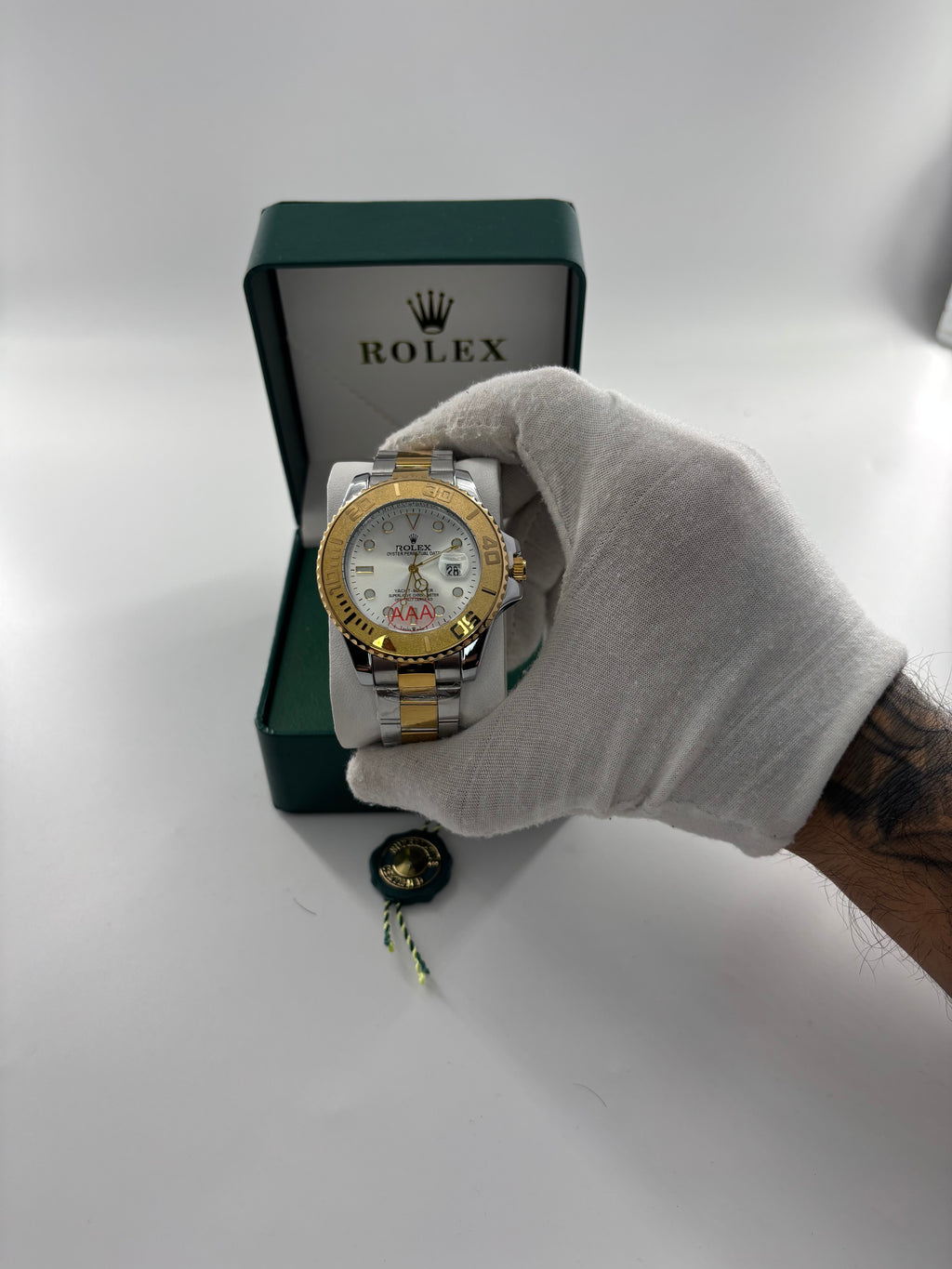 YACHT-MASTER wite-gold