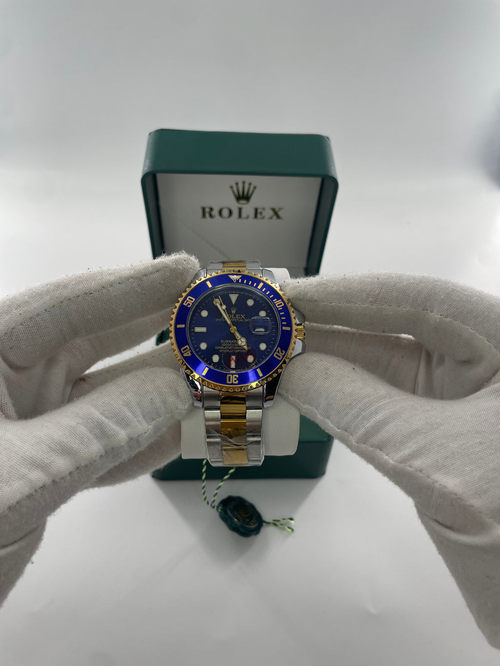 SUBMARINER GOLD BLUE ( μισό μισό )