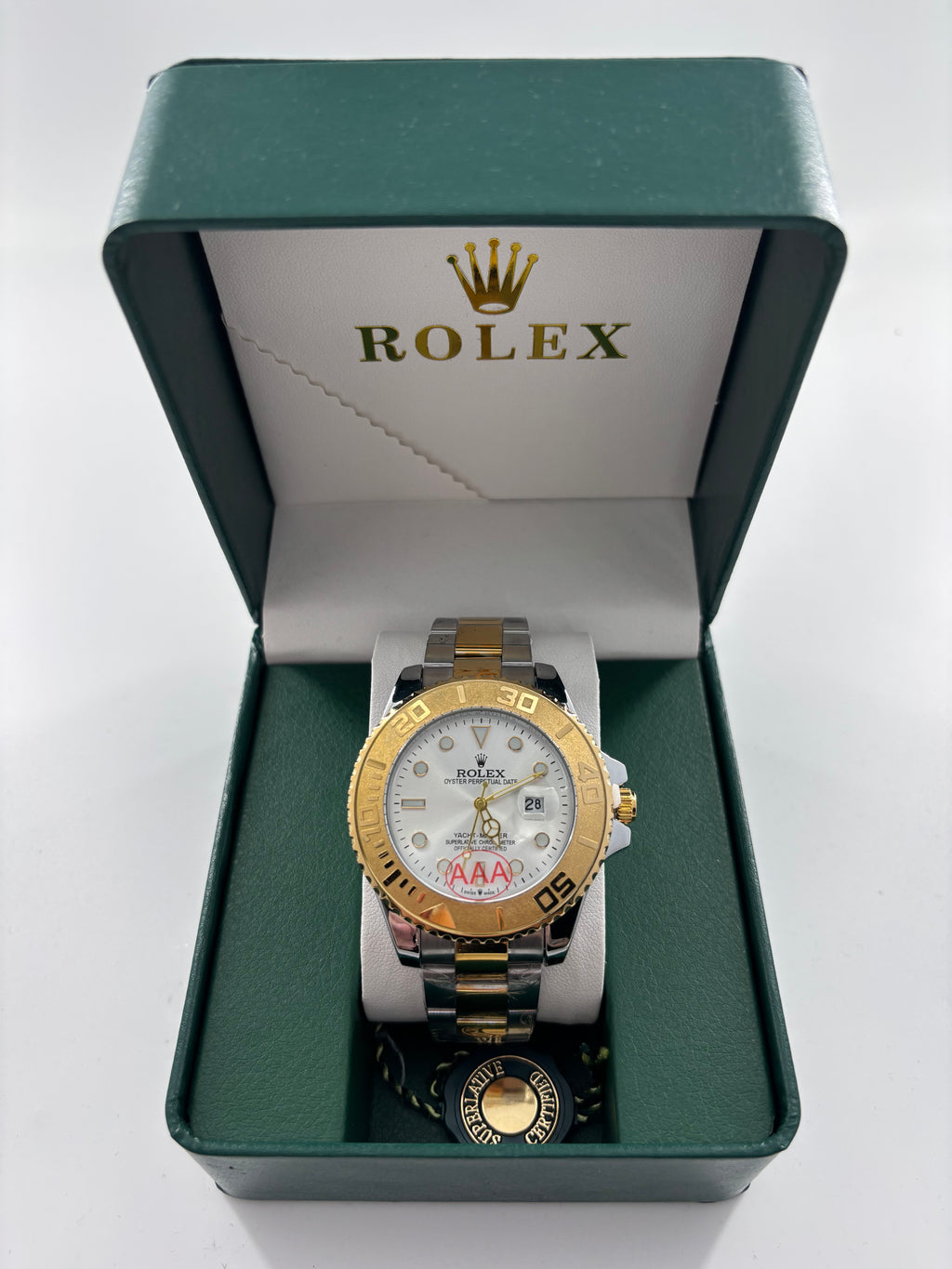 YACHT-MASTER wite-gold