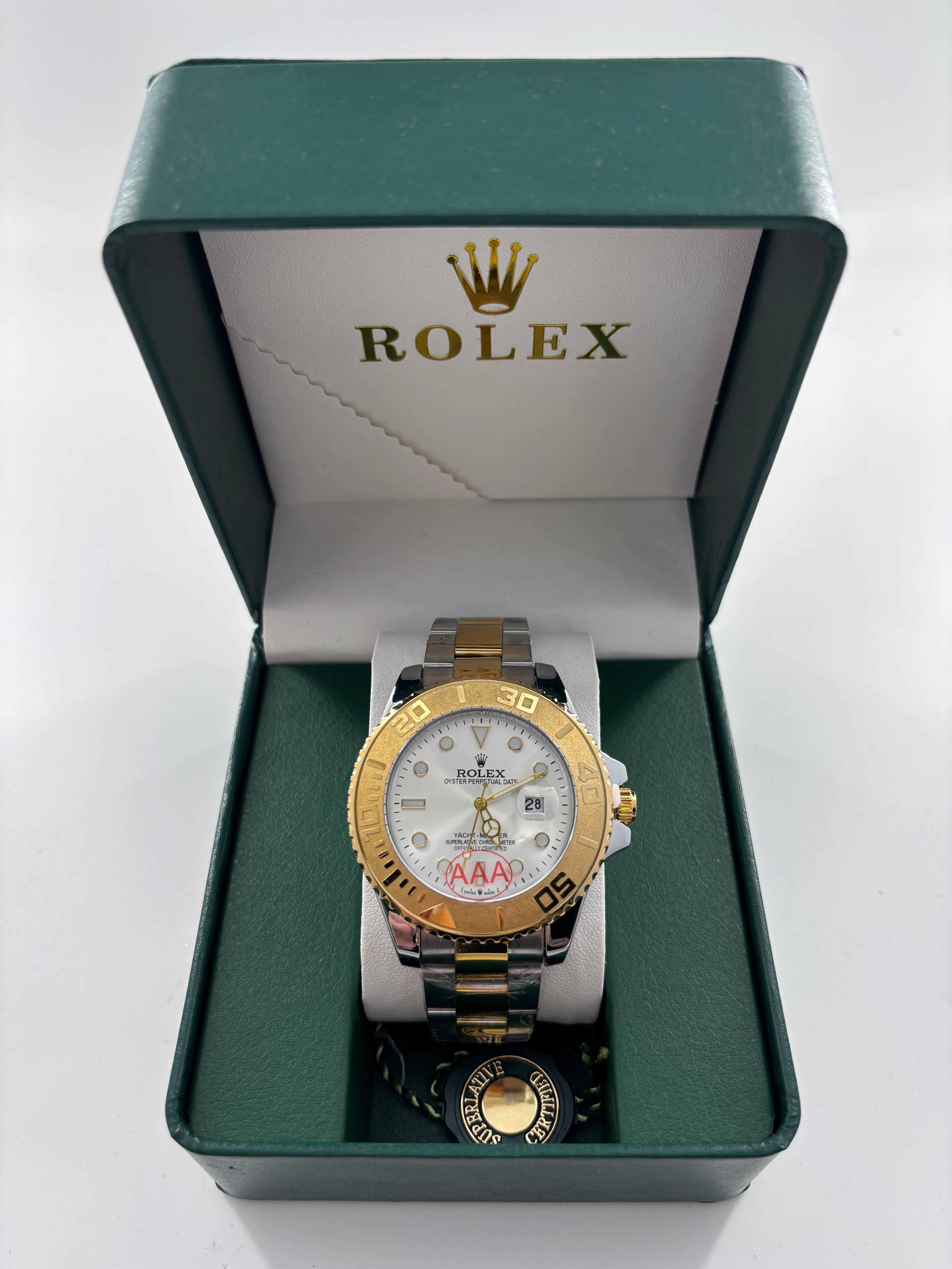 YACHT-MASTER wite-gold